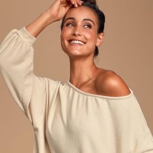Cozy as Can Be Cream Sweater Top